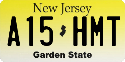 NJ license plate A15HMT