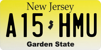 NJ license plate A15HMU