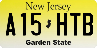 NJ license plate A15HTB