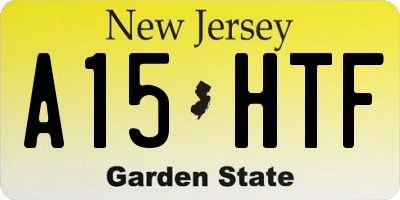 NJ license plate A15HTF