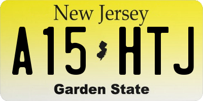 NJ license plate A15HTJ