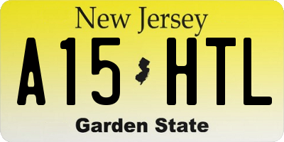 NJ license plate A15HTL