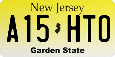 NJ license plate A15HTO