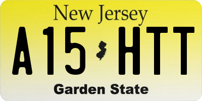 NJ license plate A15HTT
