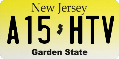 NJ license plate A15HTV