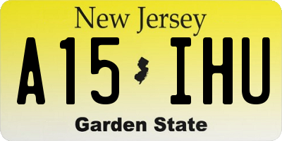 NJ license plate A15IHU