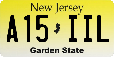 NJ license plate A15IIL