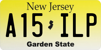 NJ license plate A15ILP
