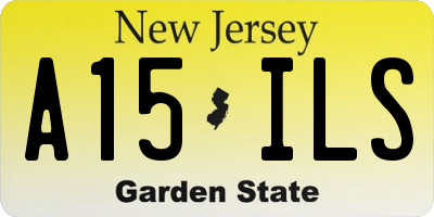 NJ license plate A15ILS
