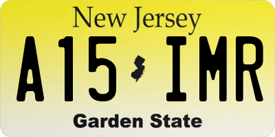 NJ license plate A15IMR