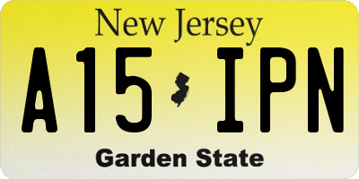 NJ license plate A15IPN