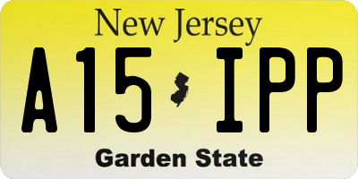 NJ license plate A15IPP