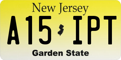 NJ license plate A15IPT