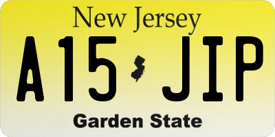NJ license plate A15JIP