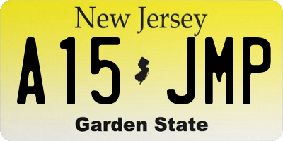 NJ license plate A15JMP