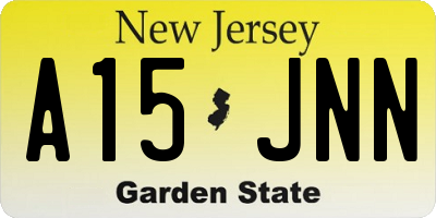 NJ license plate A15JNN