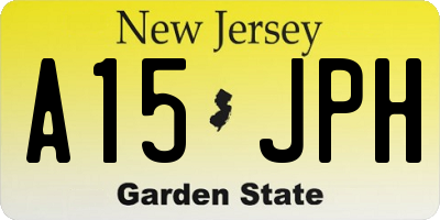 NJ license plate A15JPH
