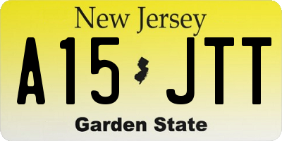 NJ license plate A15JTT