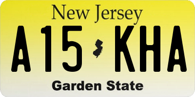 NJ license plate A15KHA