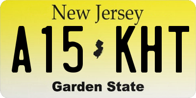 NJ license plate A15KHT