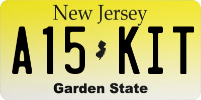NJ license plate A15KIT