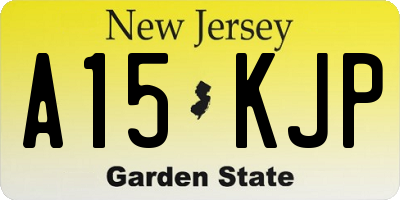 NJ license plate A15KJP