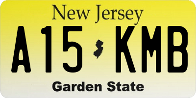 NJ license plate A15KMB