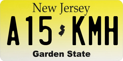 NJ license plate A15KMH
