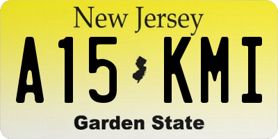 NJ license plate A15KMI