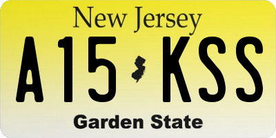 NJ license plate A15KSS