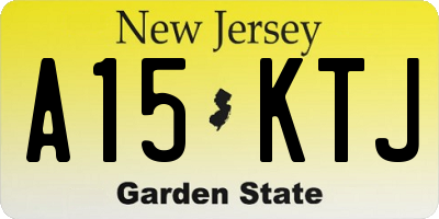 NJ license plate A15KTJ