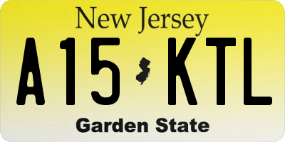 NJ license plate A15KTL