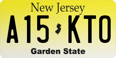 NJ license plate A15KTO