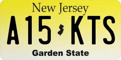 NJ license plate A15KTS