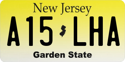 NJ license plate A15LHA