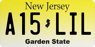 NJ license plate A15LIL