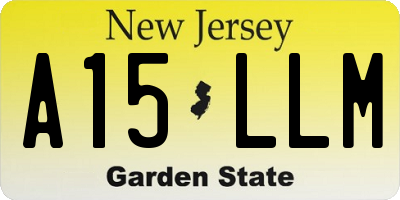 NJ license plate A15LLM