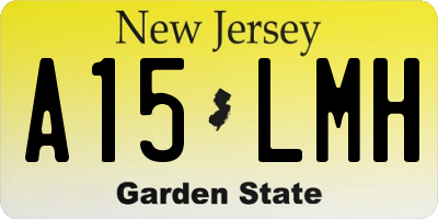 NJ license plate A15LMH