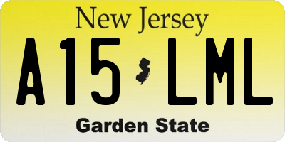 NJ license plate A15LML
