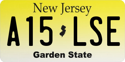 NJ license plate A15LSE