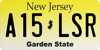 NJ license plate A15LSR