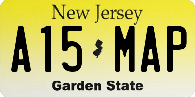 NJ license plate A15MAP
