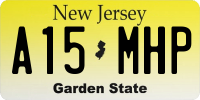 NJ license plate A15MHP