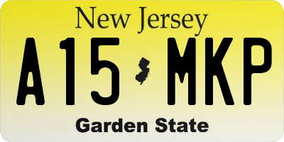 NJ license plate A15MKP