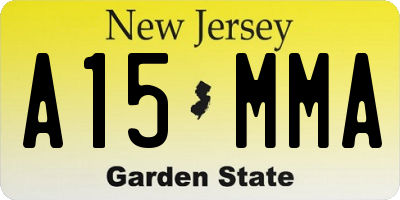NJ license plate A15MMA