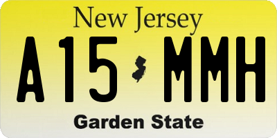NJ license plate A15MMH