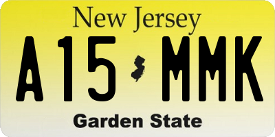 NJ license plate A15MMK