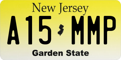 NJ license plate A15MMP