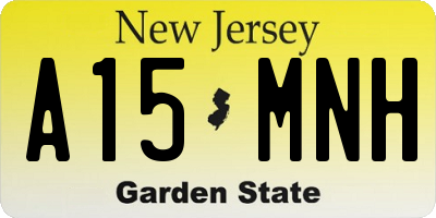 NJ license plate A15MNH