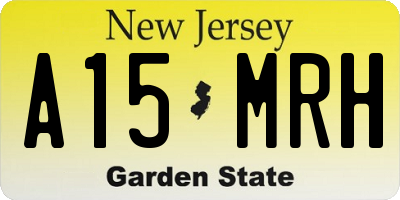 NJ license plate A15MRH